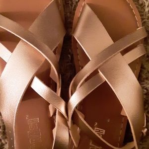 Gold sandals